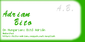 adrian bito business card