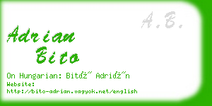 adrian bito business card